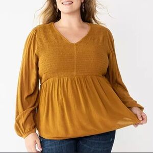 Sonoma Women's Golden Smocked Blouse